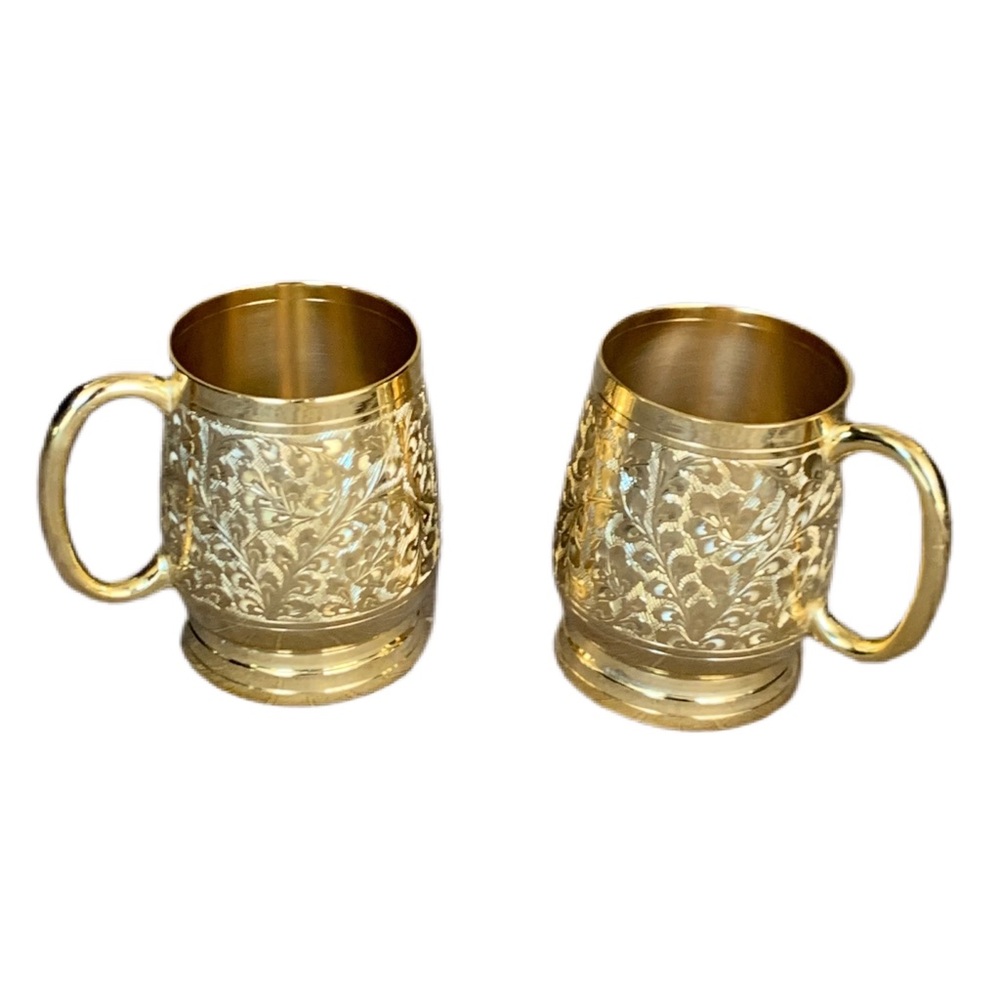 Solid Brass mugs bar ware (2)